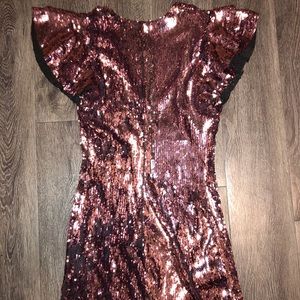 ✨Sequined pink mini dress✨